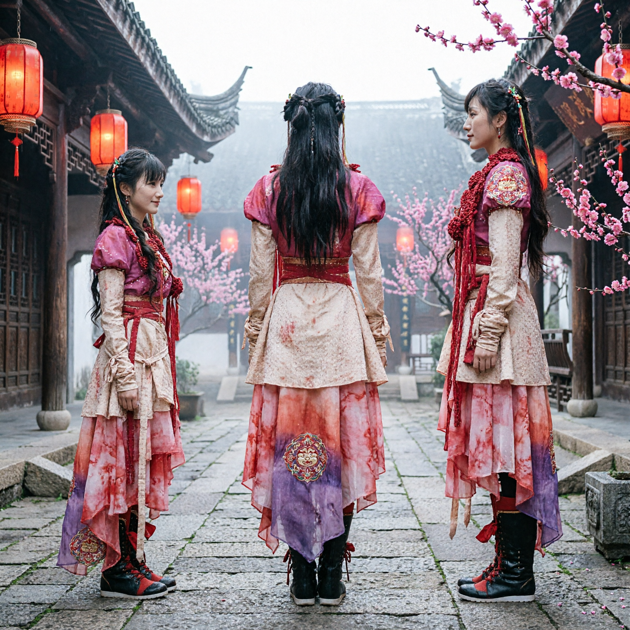 Chinese Paladin 3 Tang Xuejian Cosplay Costume Pink Wuxia Fantasy Dress for Women Halloween