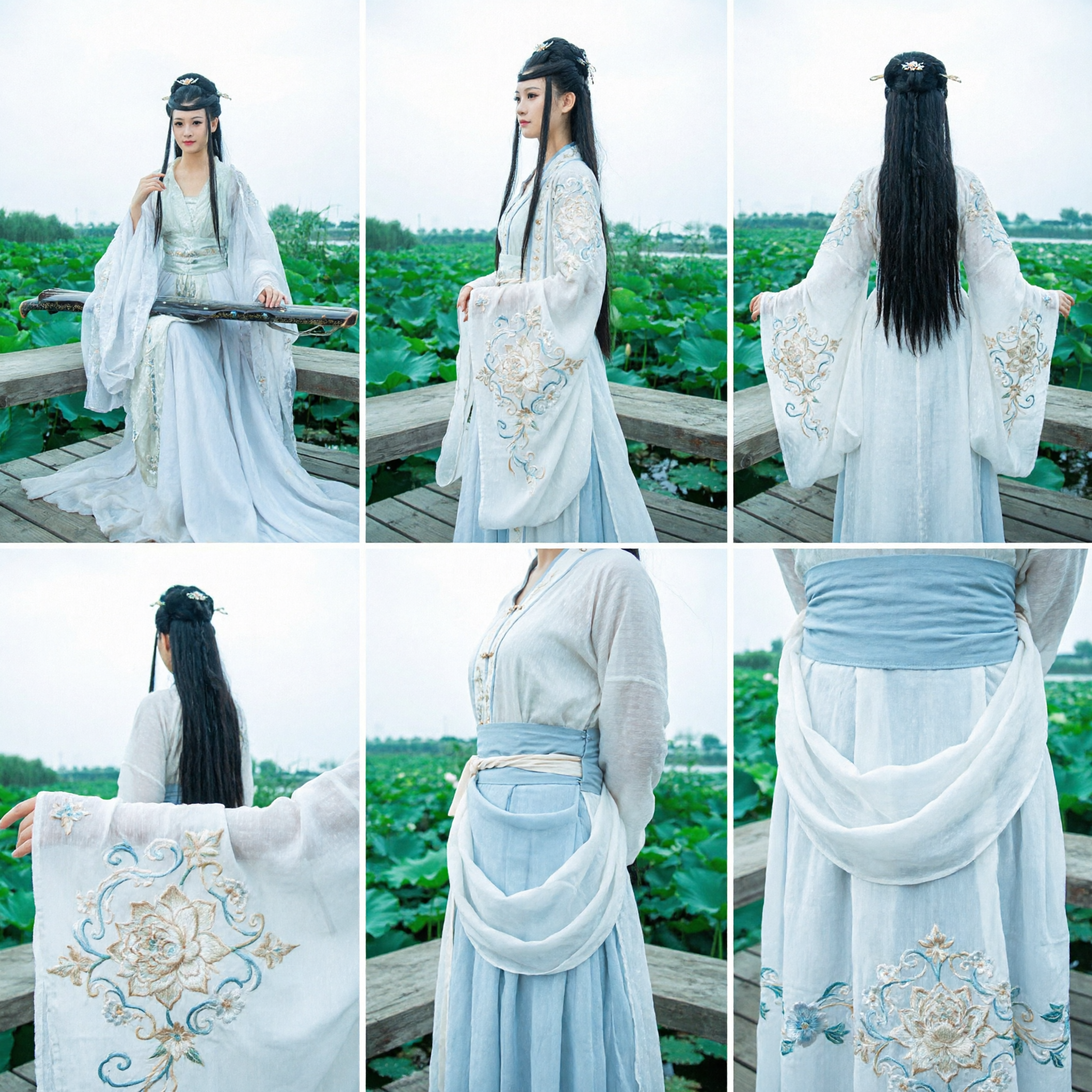Elegant White Chinese Hanfu Traditional Costume for Women Ancient Fairy Dress Wuxia Cosplay Performance Outfit