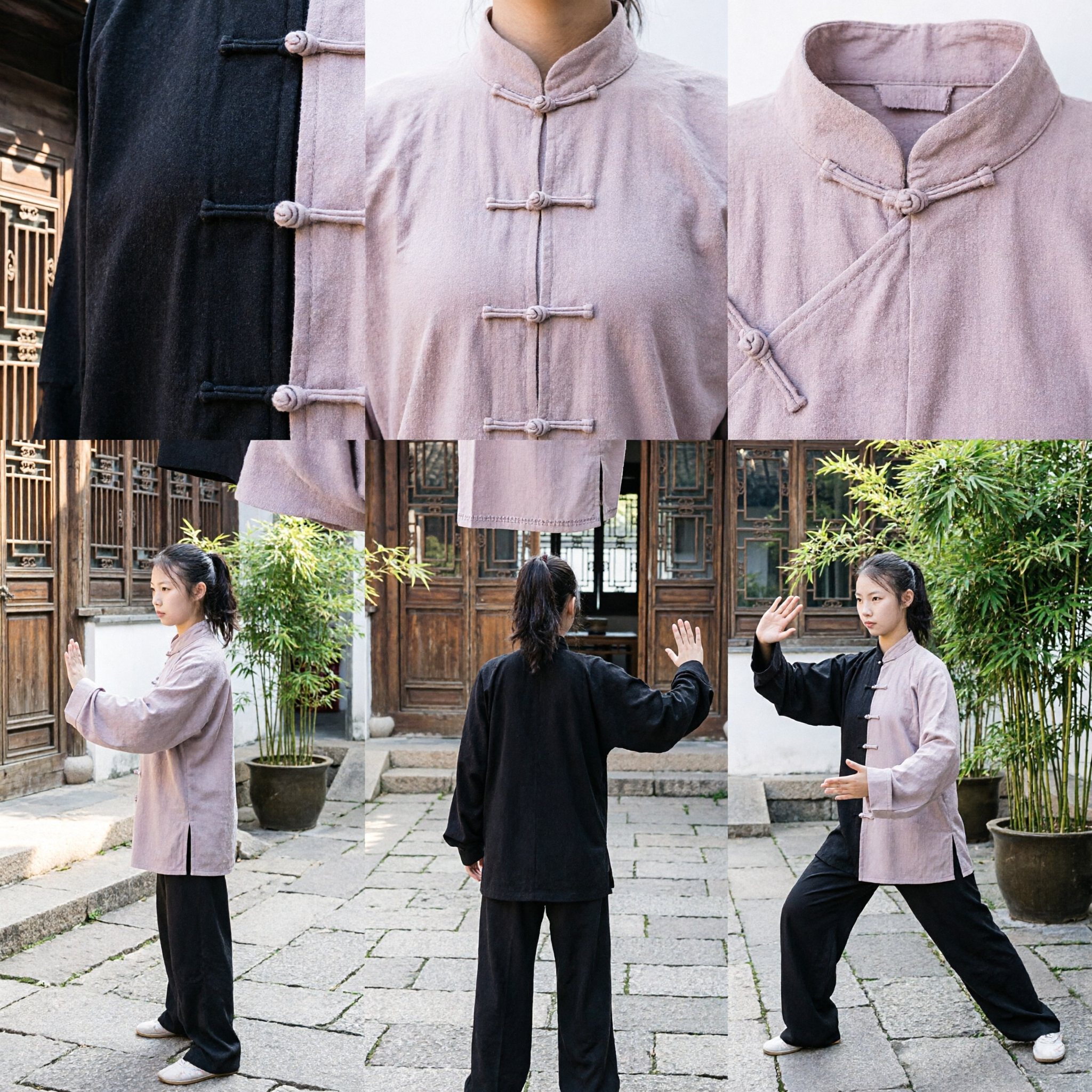 Women's Traditional Chinese Tai Chi Uniform Kung Fu Suit Martial Arts Training and Performance Costume