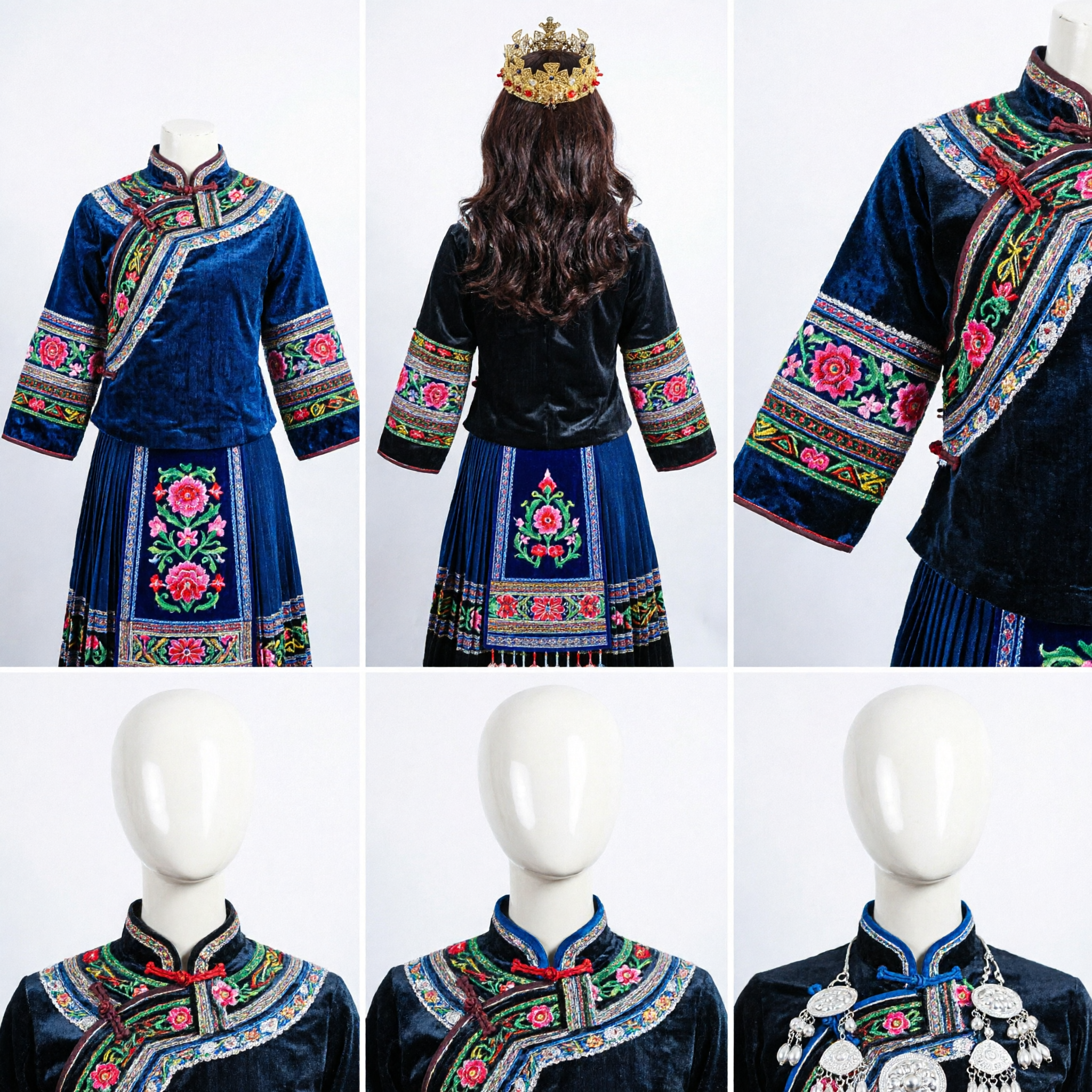 Luxurious Gold Baroque Crown with Red Crystals for Bridal Wedding Pageant Princess Royal Headpiece