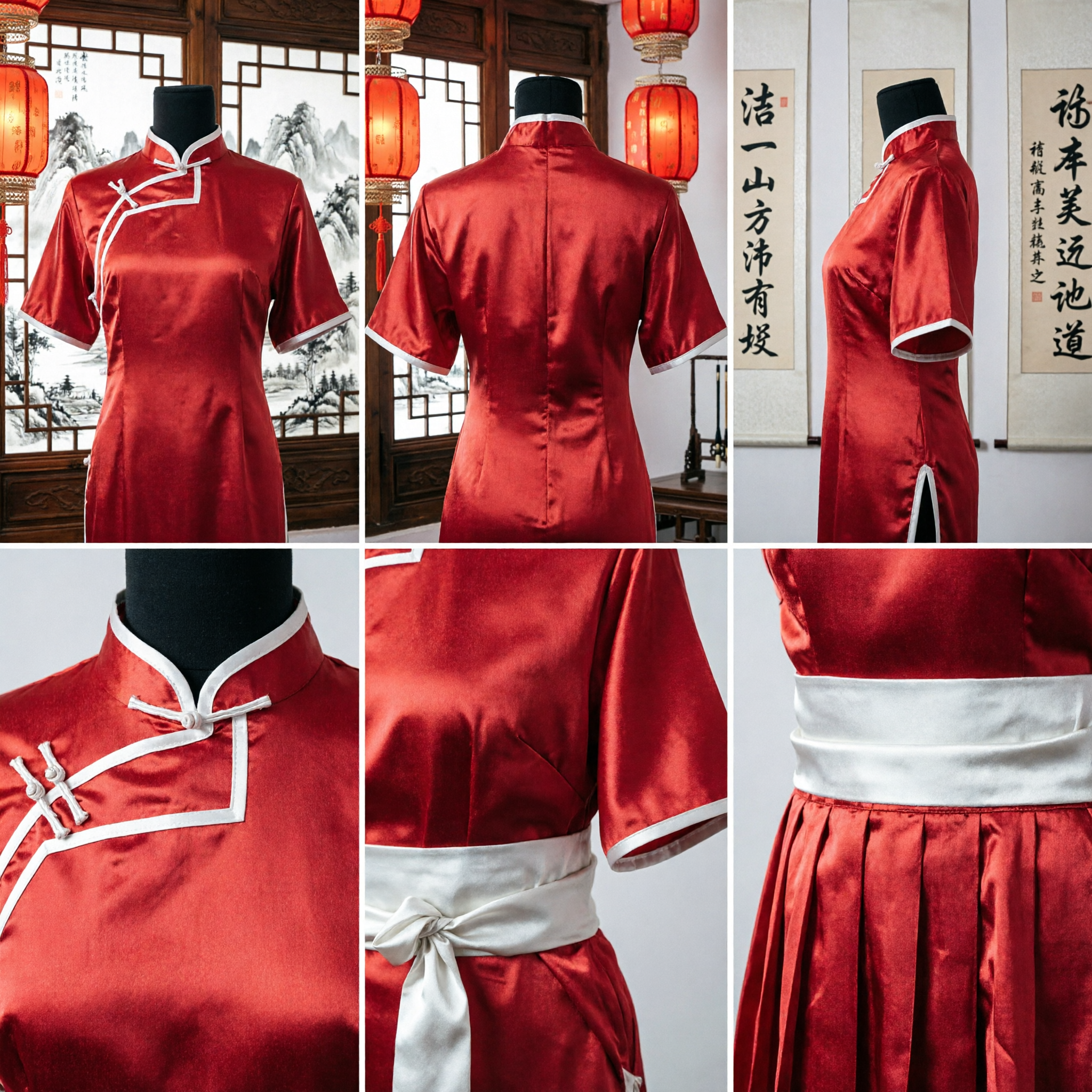 Traditional Red Chinese Kung Fu Uniform Martial Arts Wushu Tai Chi Performance Costume for Kids