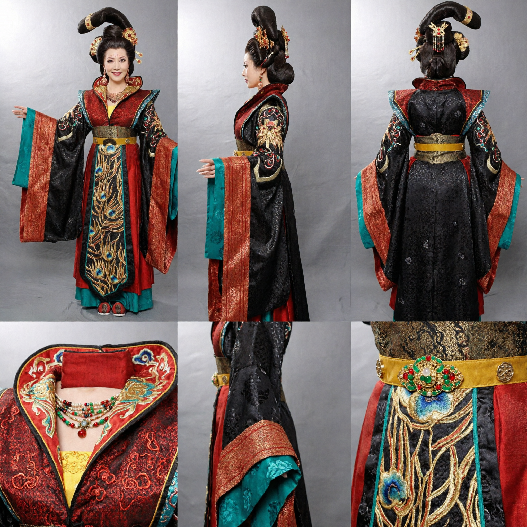 Chinese Traditional Tang Dynasty Empress Costume Ancient Palace Lady Hanfu Dress for Women Performance