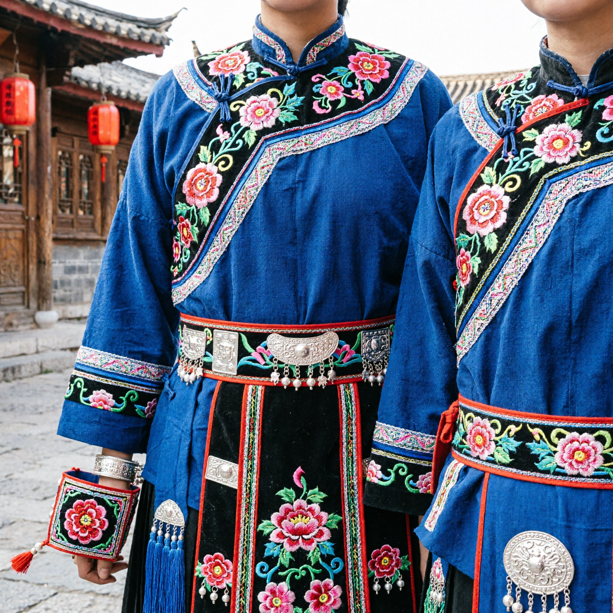 Red and White Color Guard Tasseled Pole Scepter with Acrylic Ball for Majorette Performance