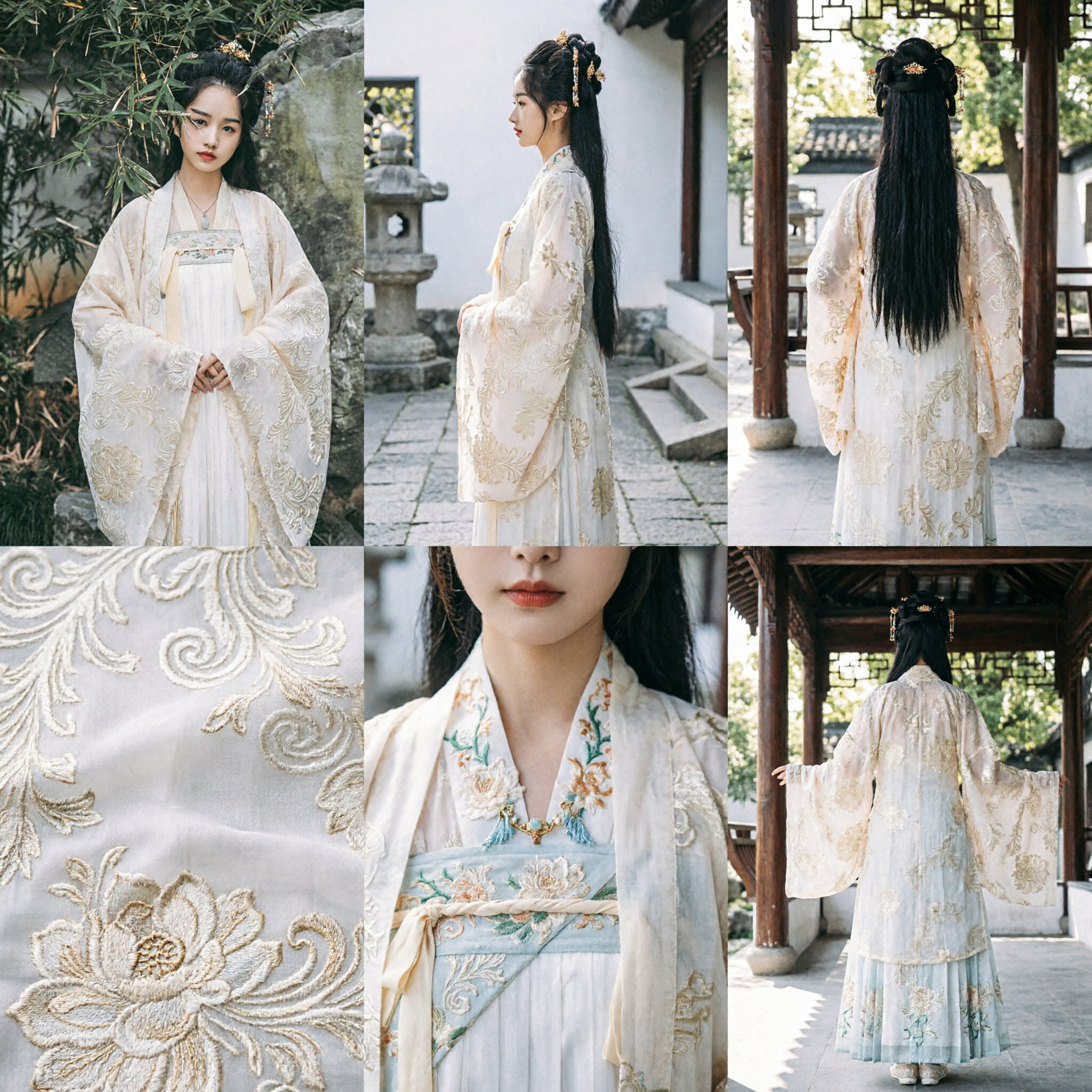 Elegant White Hanfu Traditional Chinese Ancient Costume for Women Fairy Dress Historical Cosplay Photography Outfit