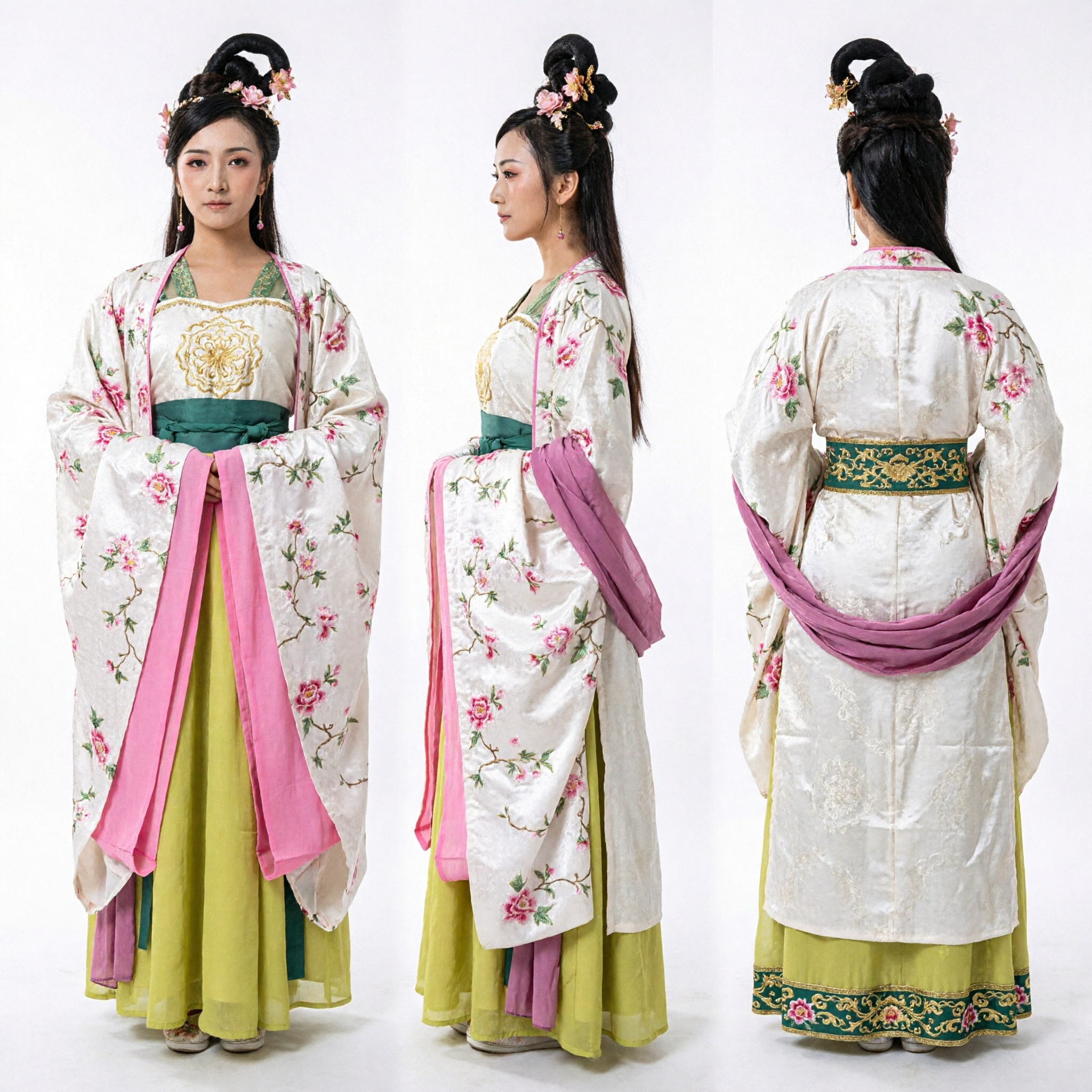 Traditional Chinese Tang Dynasty Hanfu Costume Ancient Palace Lady Dress for Women Historical Drama