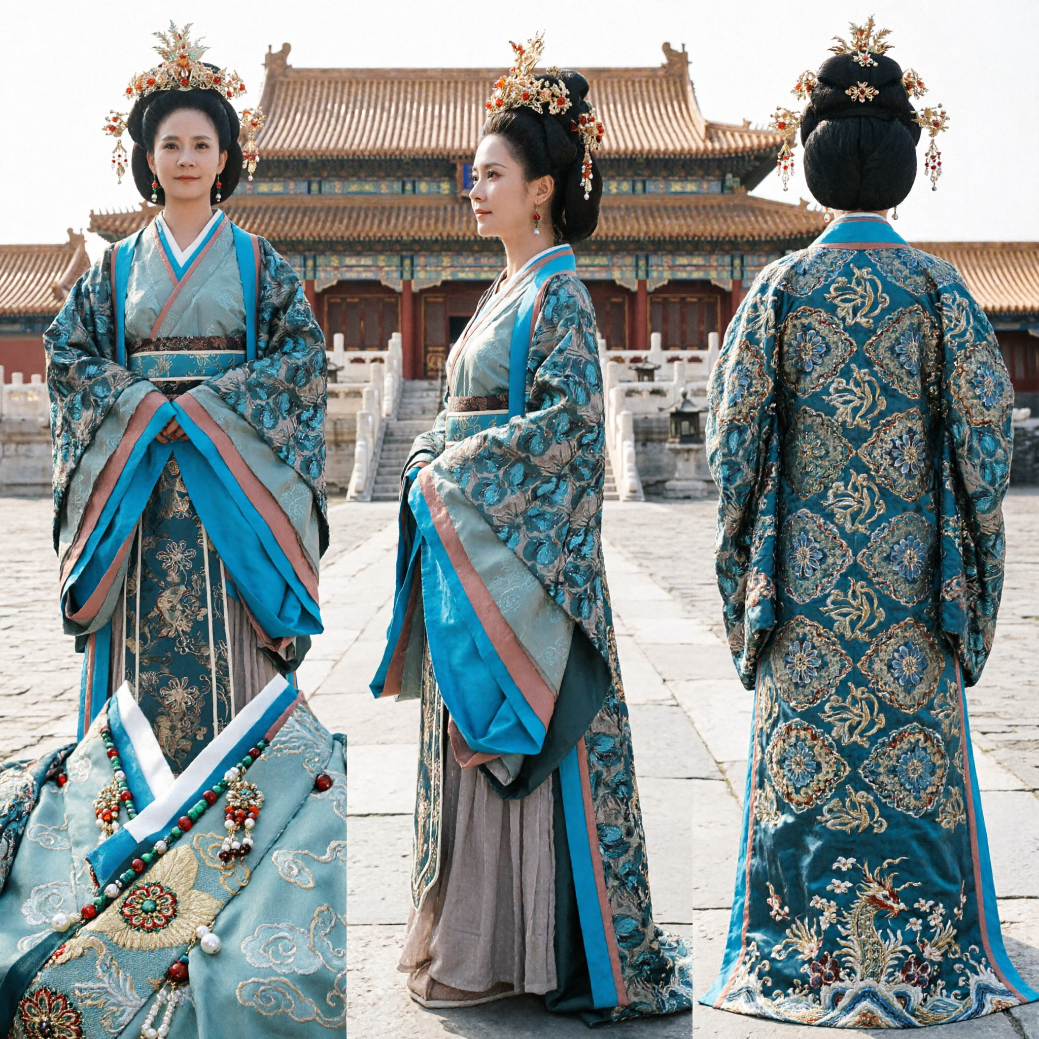 Ancient Chinese Empress Costume Traditional Hanfu Noblewoman Palace Lady Dress for Historical Drama Cosplay