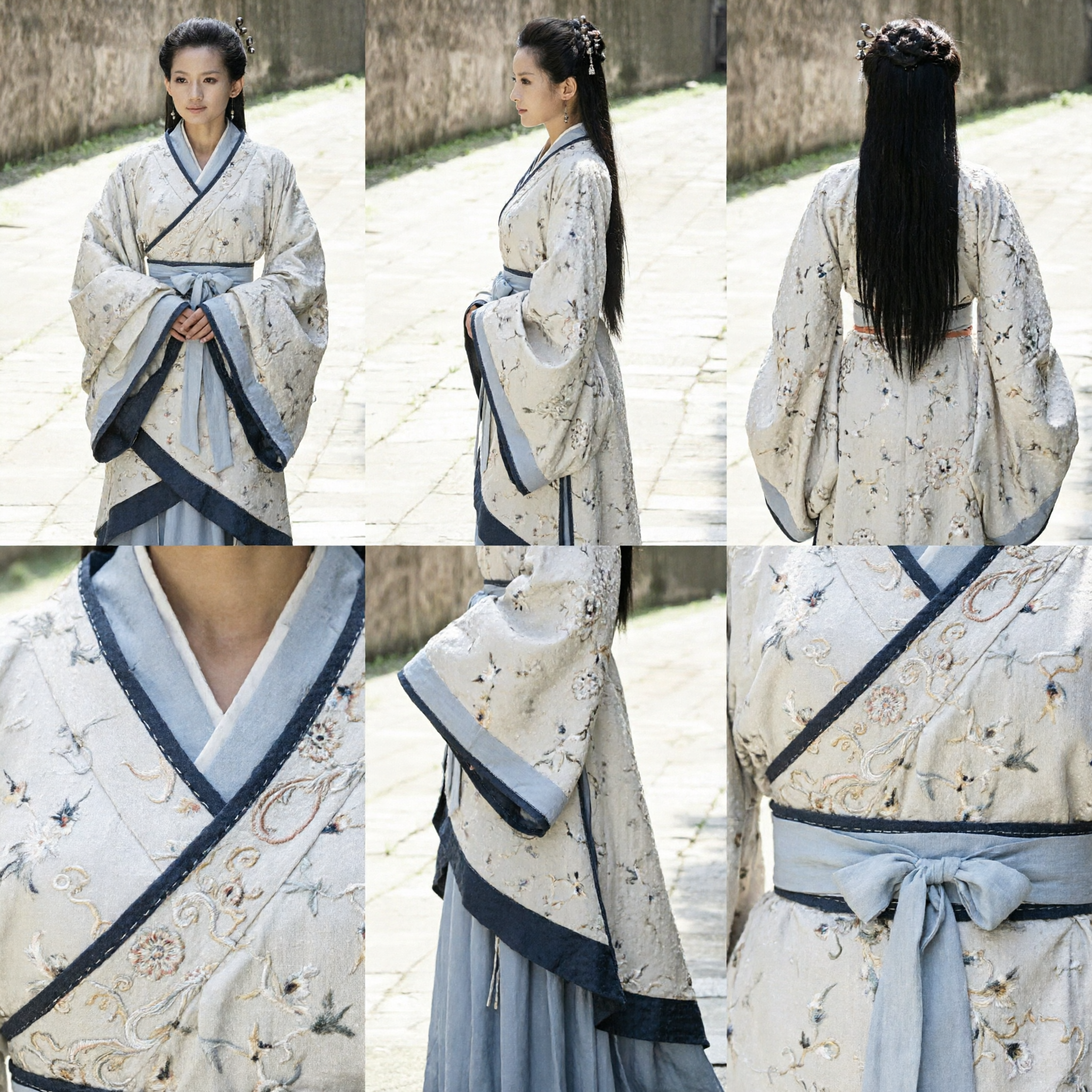 Elegant Ancient Chinese Hanfu Traditional Costume for Women Historical Period Drama Robe Wuxia Cosplay Outfit Complete Set