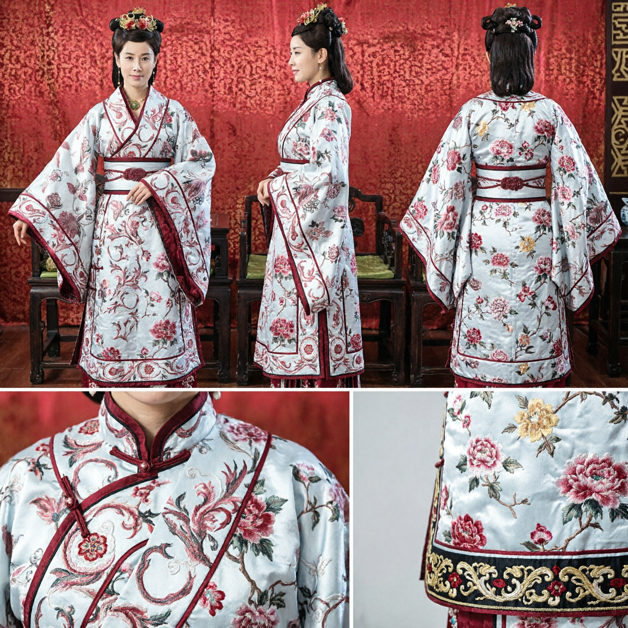 Traditional Chinese Hanfu Costume for Women Ancient Han Dynasty Palace Lady Robe Dress for Cosplay