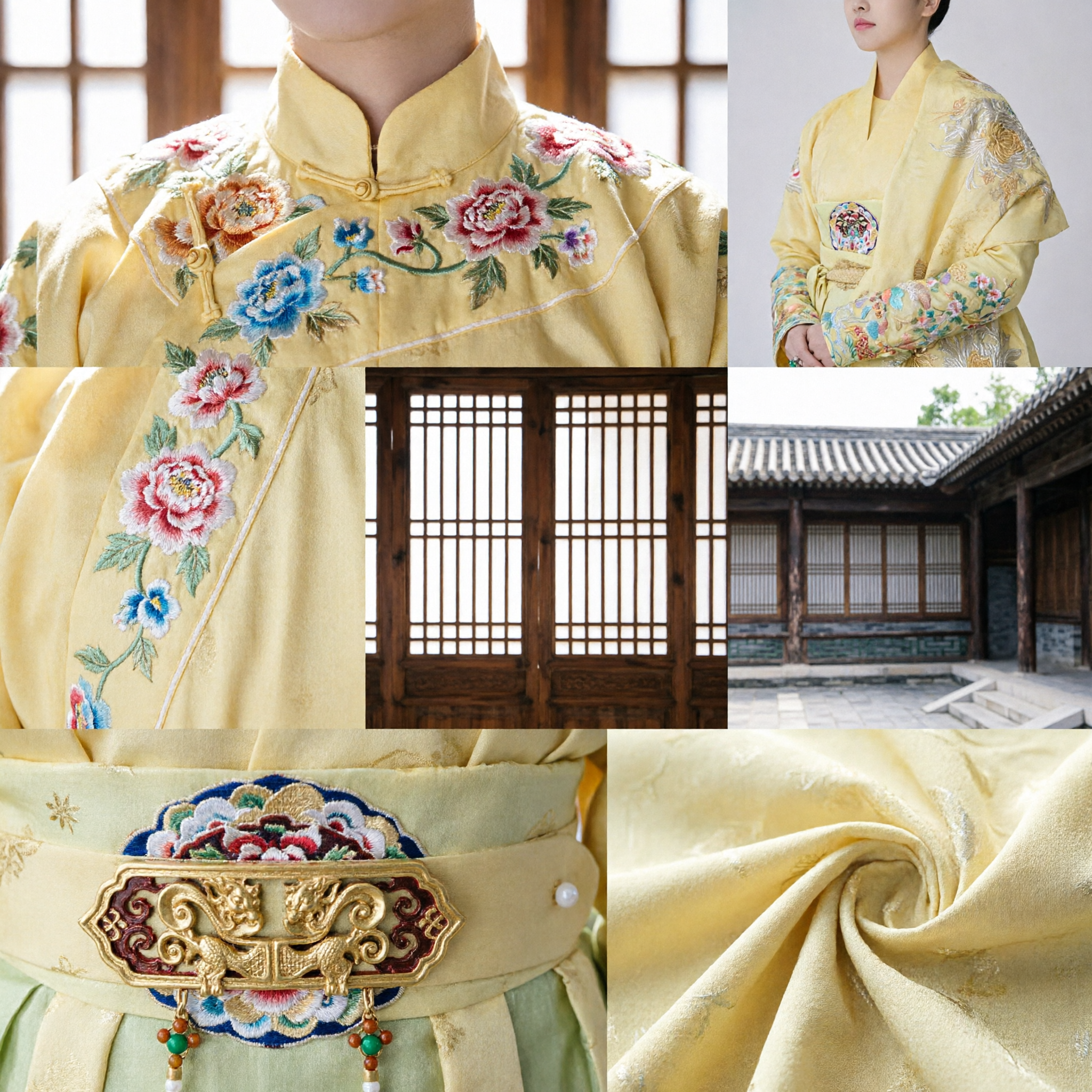 Ancient Chinese Princess Yellow Embroidered Hanfu Robe with Gold Crown Historical Drama Cosplay Costume for Women