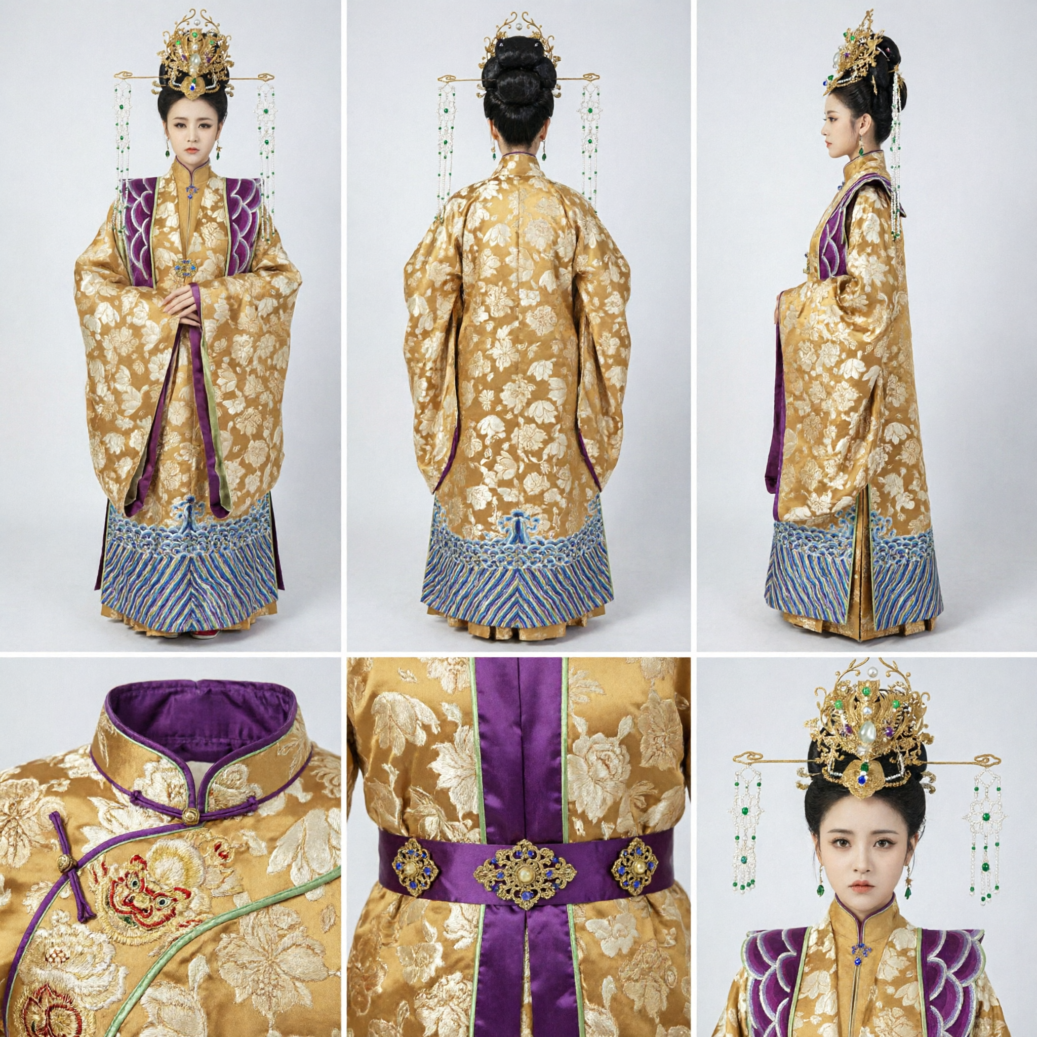 Ancient Chinese Empress Costume Traditional Hanfu Dress for Women Historical Stage Performance and Photography