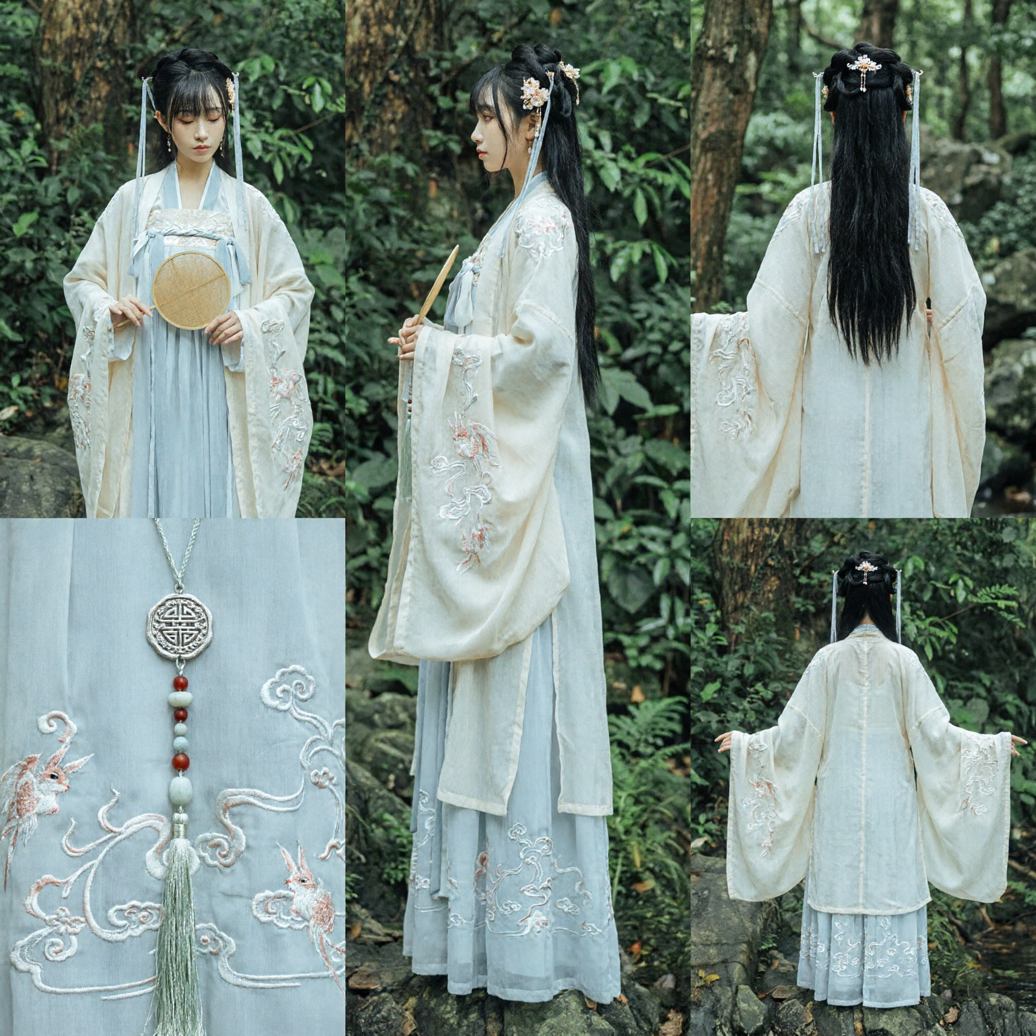 Traditional Chinese Hanfu Song Dynasty Ruqun Ancient Costume Elegant Fairy Dress Complete Set for Women