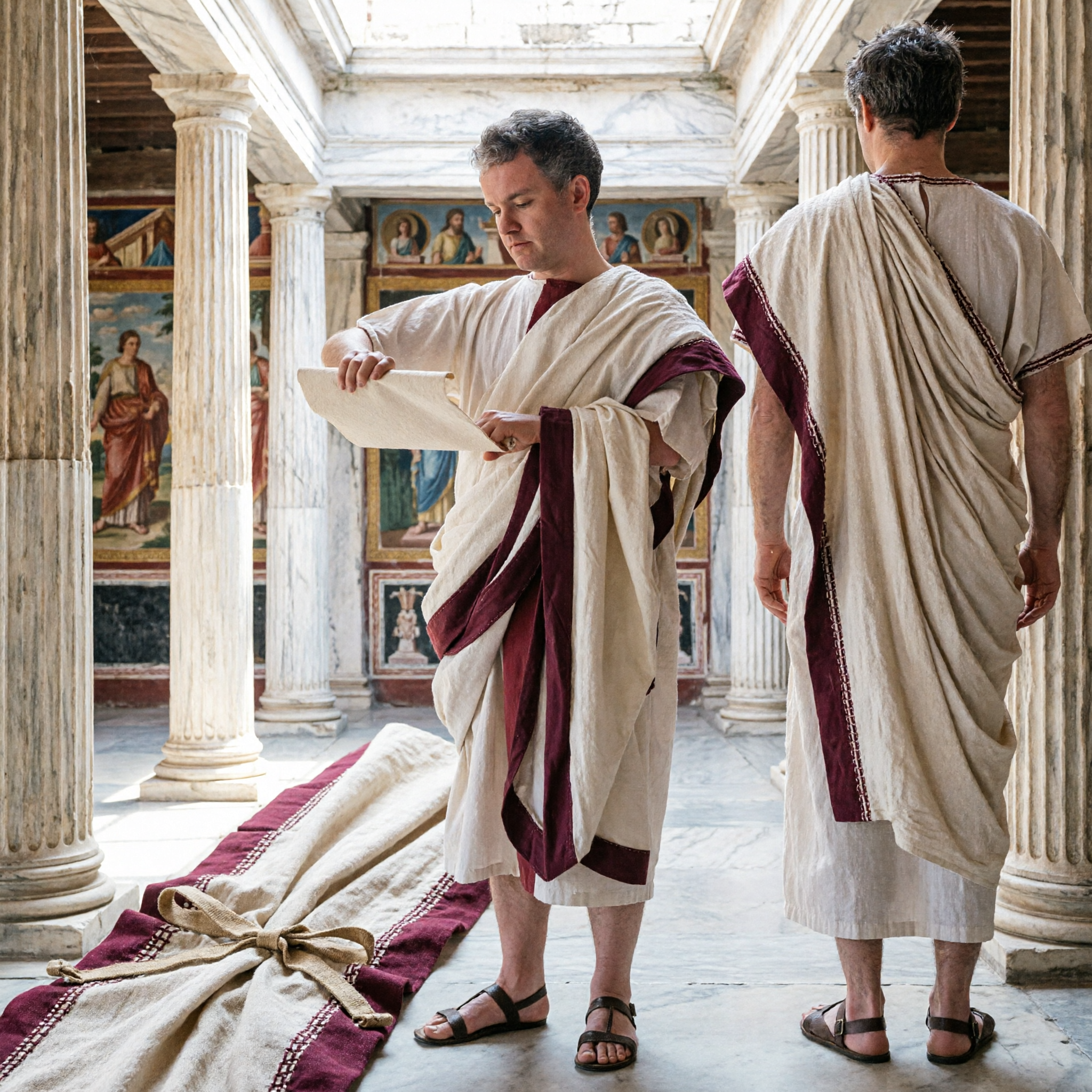 Boys Ancient Greek Roman Toga Tunic Costume Outfit for Halloween Party School Play