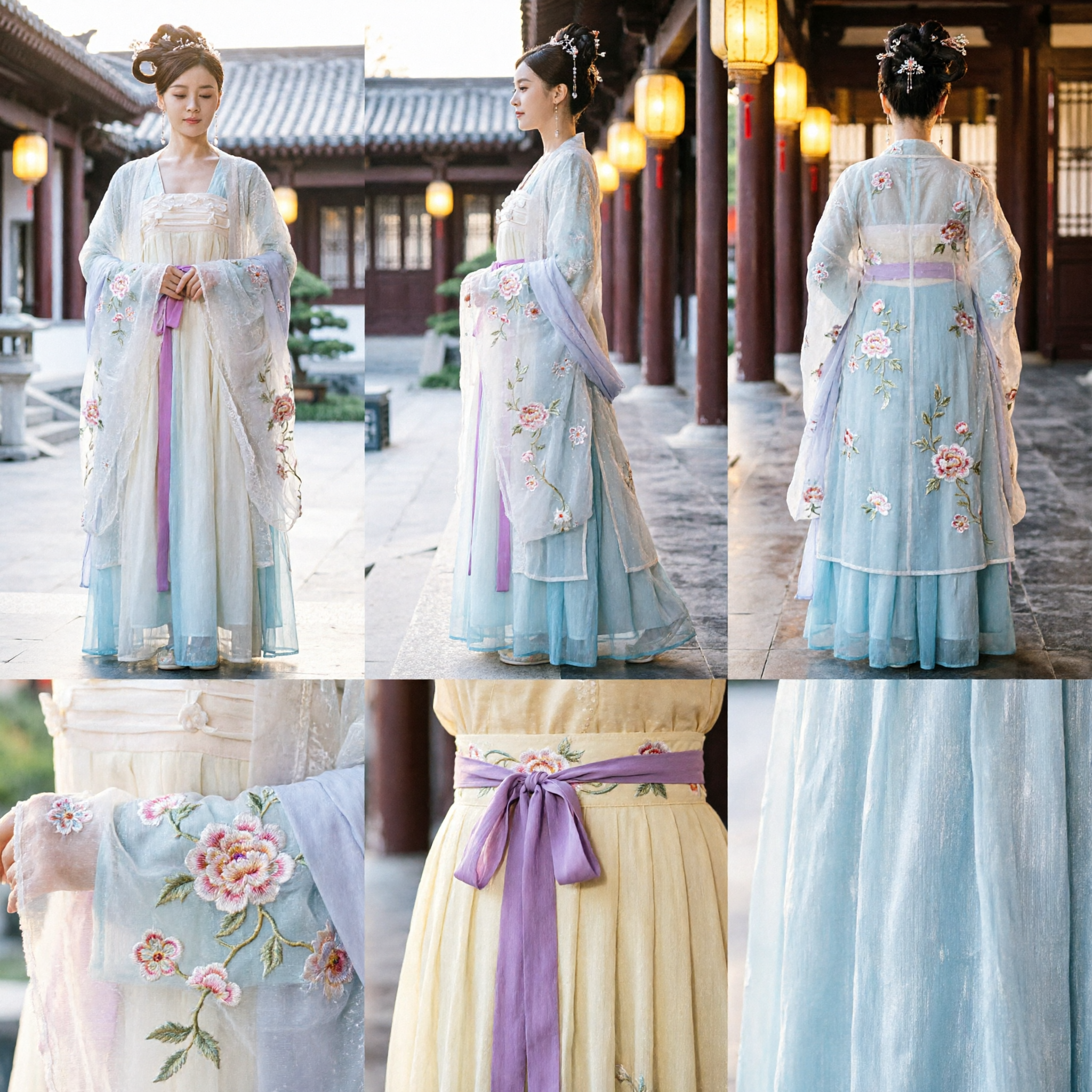 Elegant Tang Dynasty Hanfu Costume Women Ancient Fairy Ruqun Dress Traditional Chinese Clothing for Cosplay