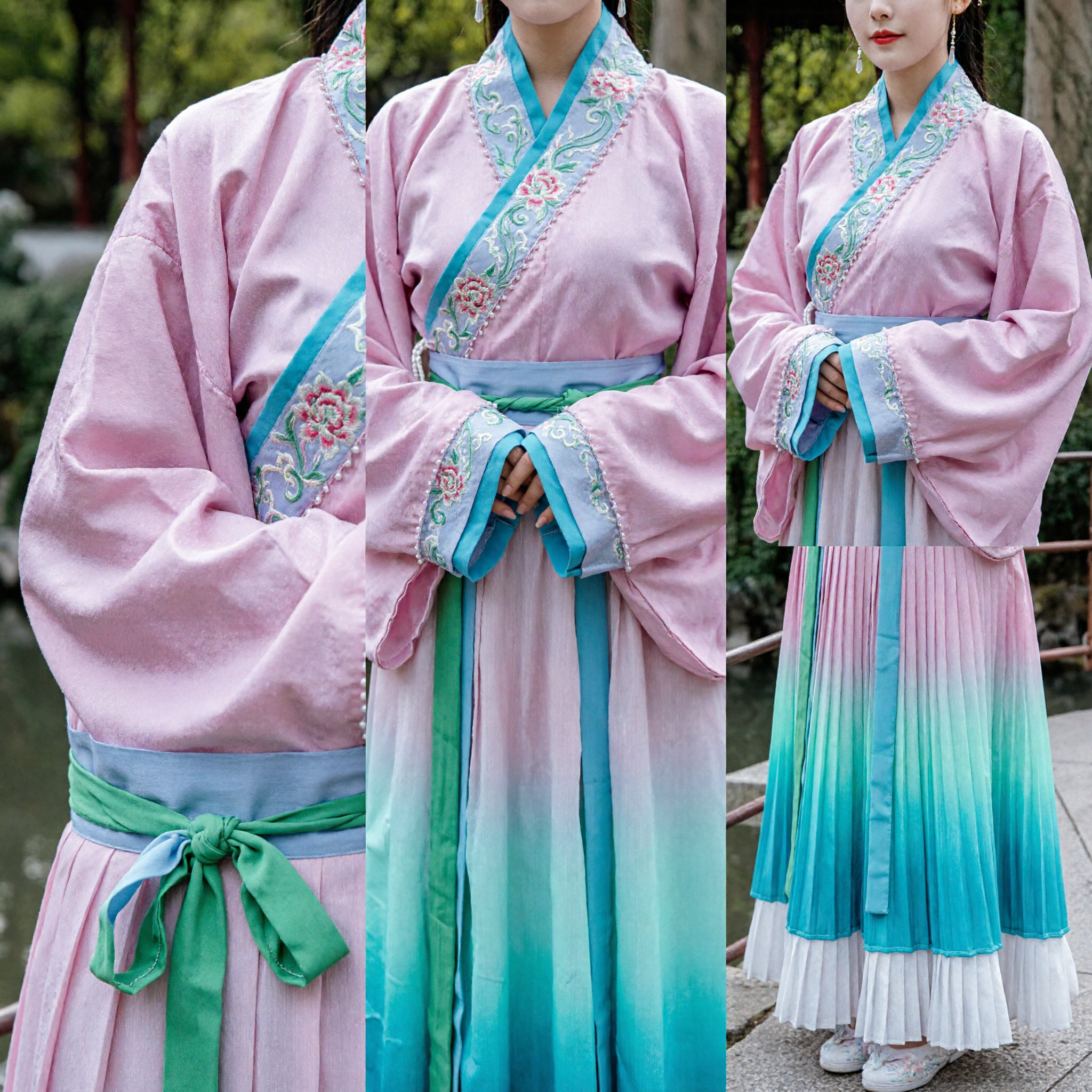 Elegant Pink Traditional Chinese Hanfu Dress Ancient Ming Dynasty Style Ruqun Costume for Women Performance