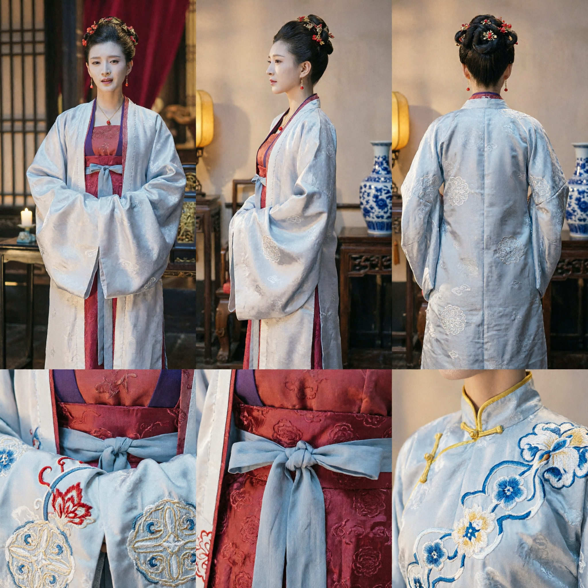 Ancient Chinese Traditional Hanfu Costume for Women Song Dynasty Style Noble Lady Dress for Cosplay and Photography