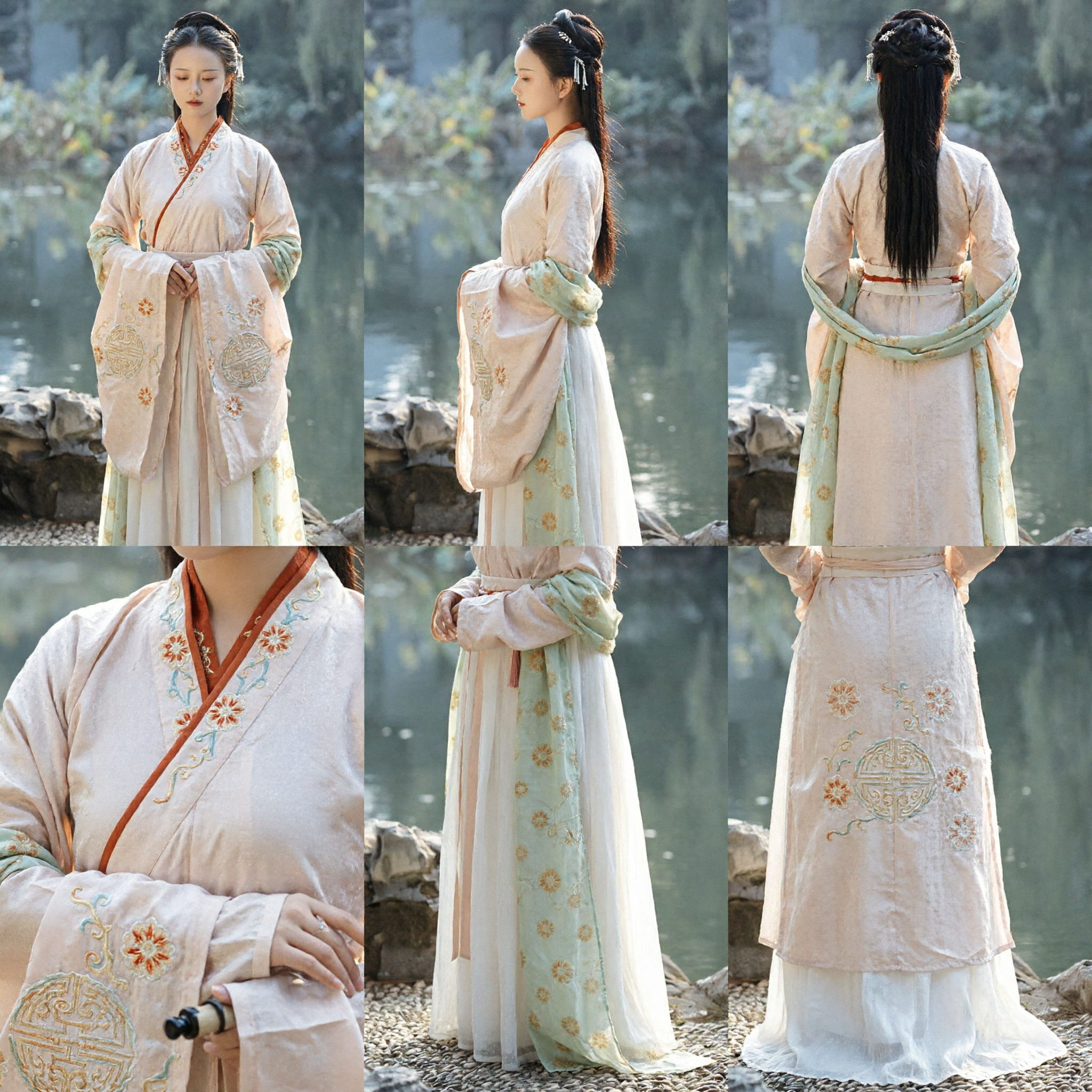 Traditional Chinese Hanfu Costume for Women Elegant Ancient Style Clothing Set for Historical Cosplay and Photography