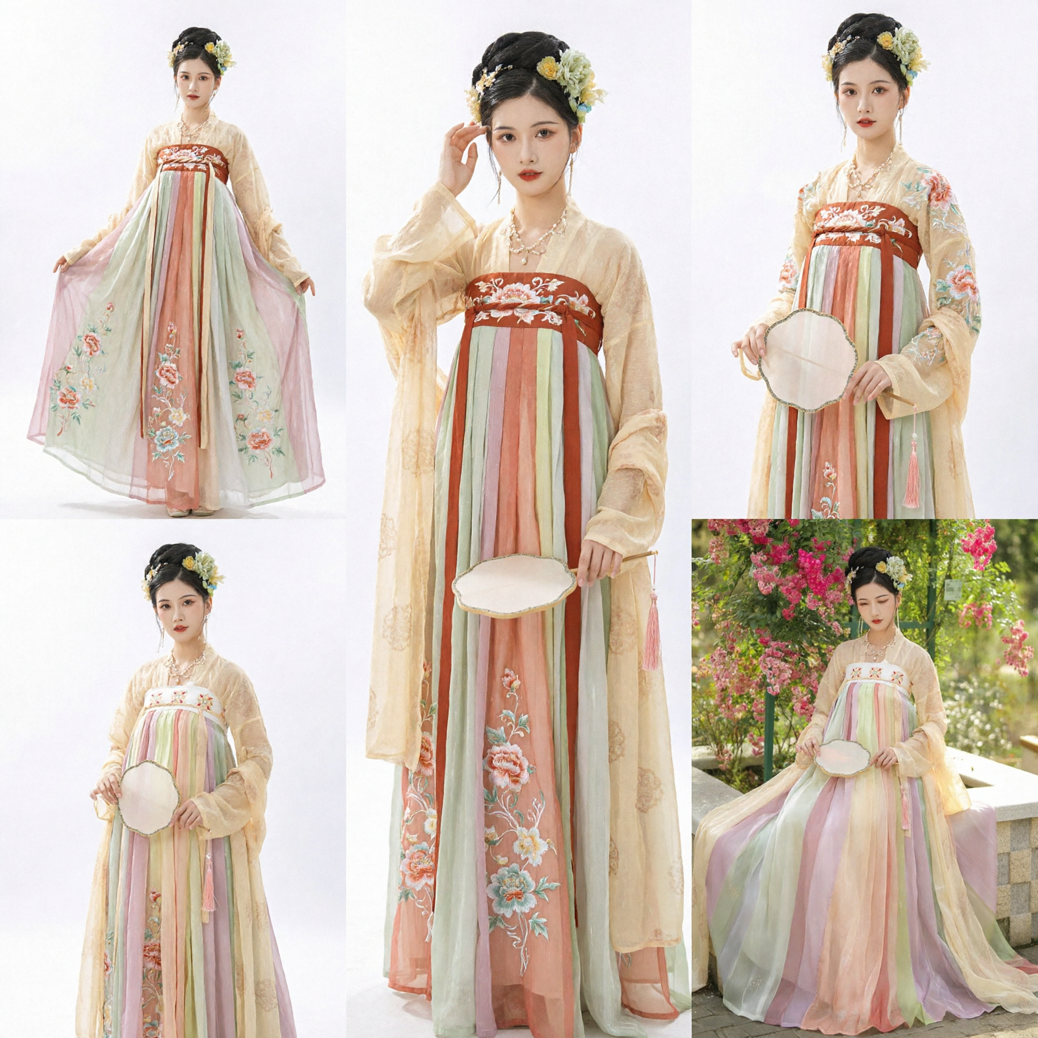 Elegant Tang Dynasty Hanfu Qixiong Ruqun Fairy Dress Traditional Chinese Costume for Women Performance Cosplay