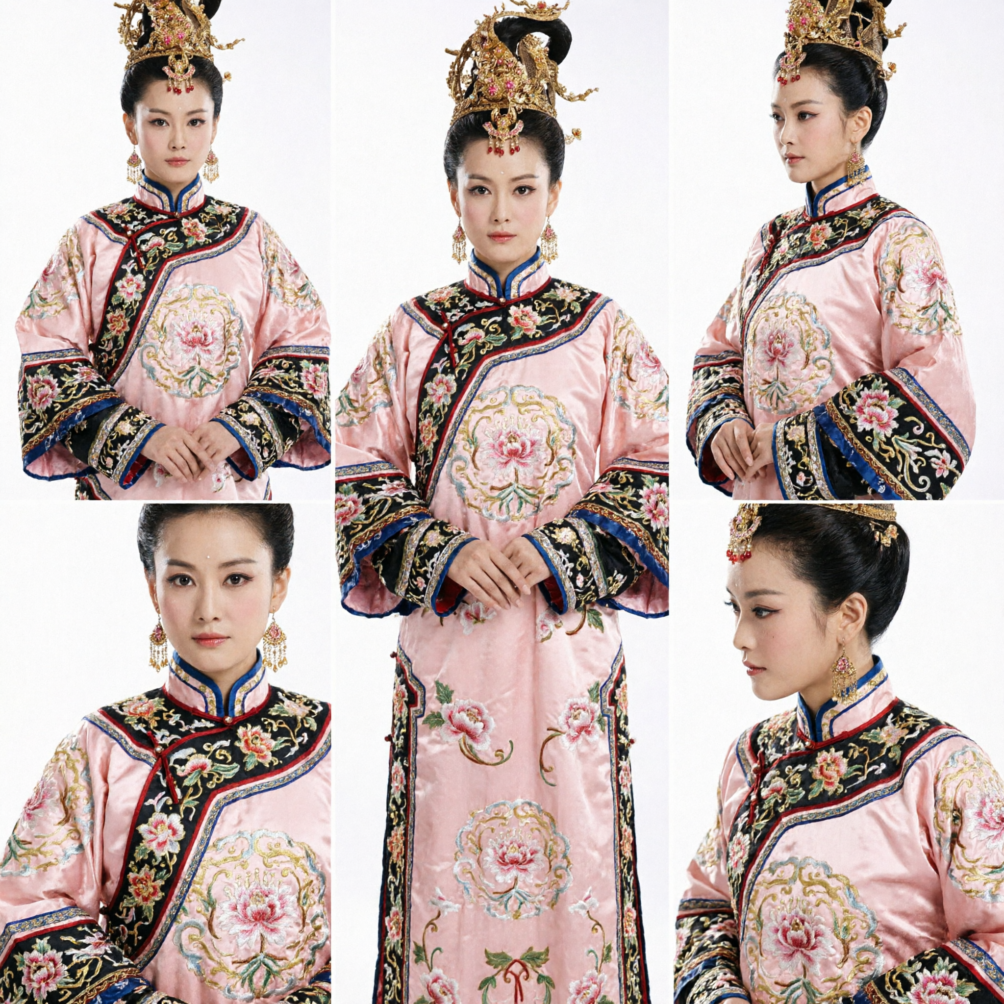 Luxury Chinese Ancient Palace Style Gold Phoenix Crown Hair Jewelry Wedding Headdress for Women Cosplay