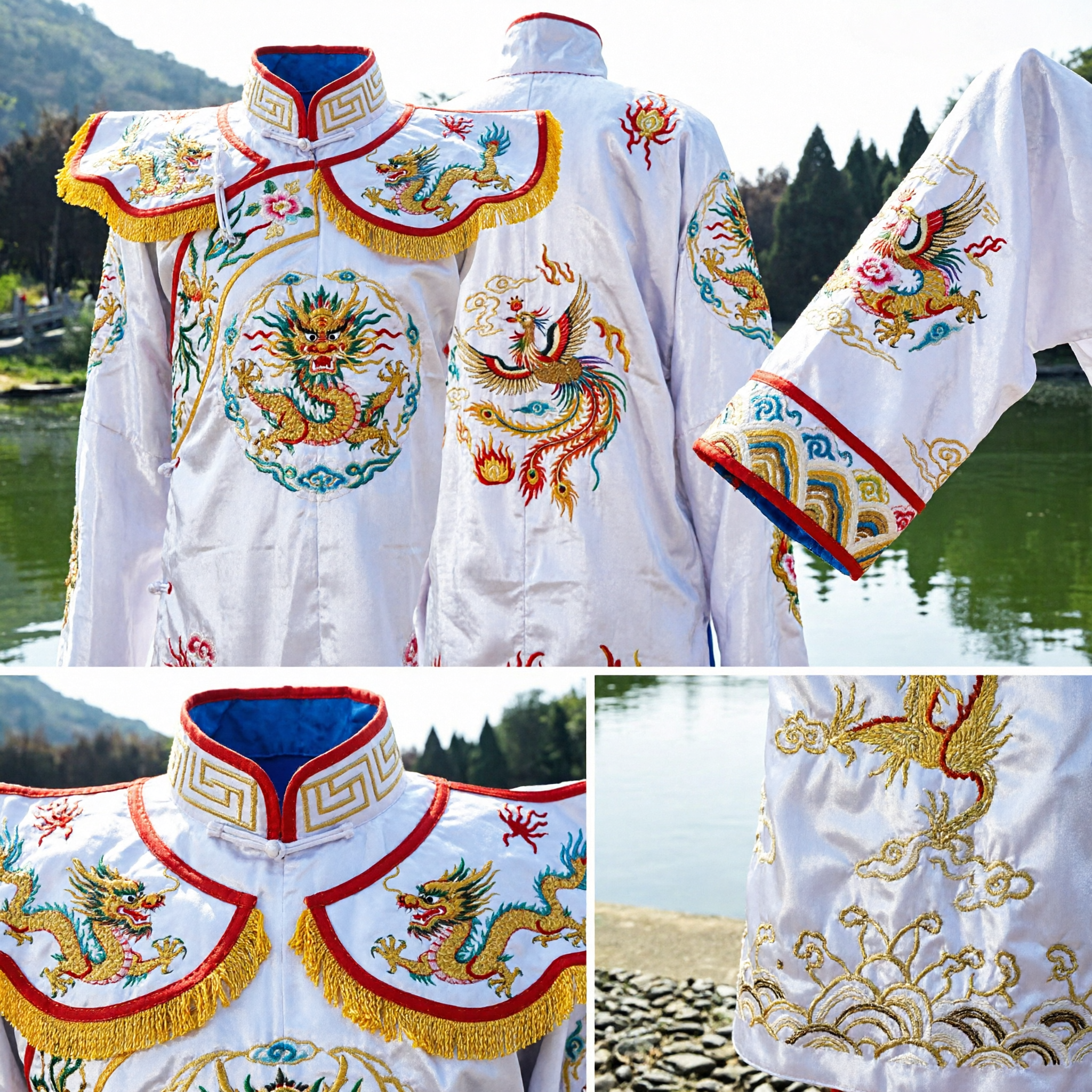 Traditional Chinese Peking Opera Costume Ancient General Warrior Complete Set with Headdress for Performance