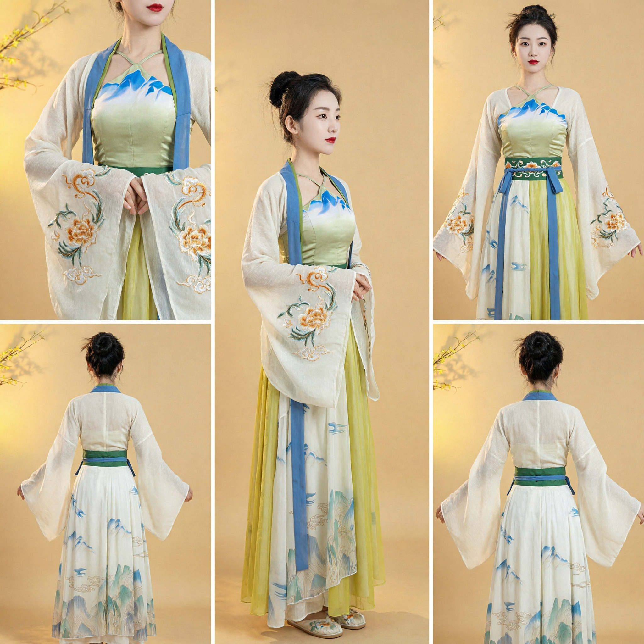 Chinese Traditional Hanfu Women Ancient Style Ruqun Dress Classical Dance Costume Fairy Han Element Clothing for Performance
